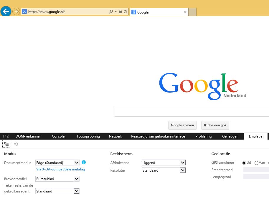 Emulation IE11